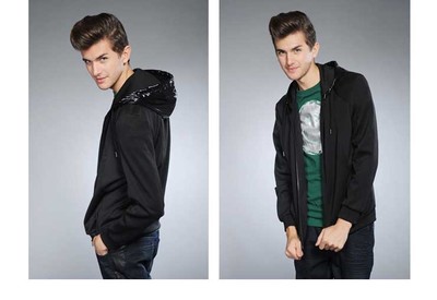 Balharbor保羅哈博男士休閑衛(wèi)衣07WY0119 簡約黑色，舒適百搭